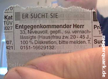 Entgegenkommender Herr...